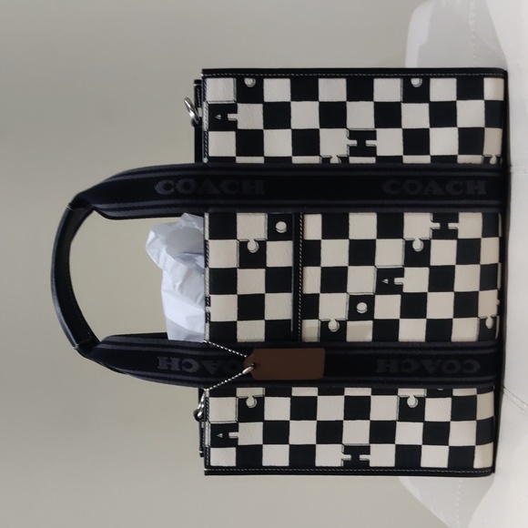 NEW! Best Seller! Smith Tote with Checkerboard Print, Style# CR101 - Picture 7 of 16